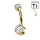 PIERCING OMBELICO CON DOPPI CRISTALLI