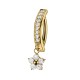 Piercing Banana Ombelico in Titanio con Serpente Pendente