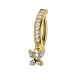 Piercing Banana Ombelico in Titanio con Farfalla Pendente