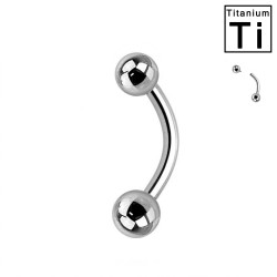 Piercing Banana Sopracciglio in Titanio e con Filettatura Interna