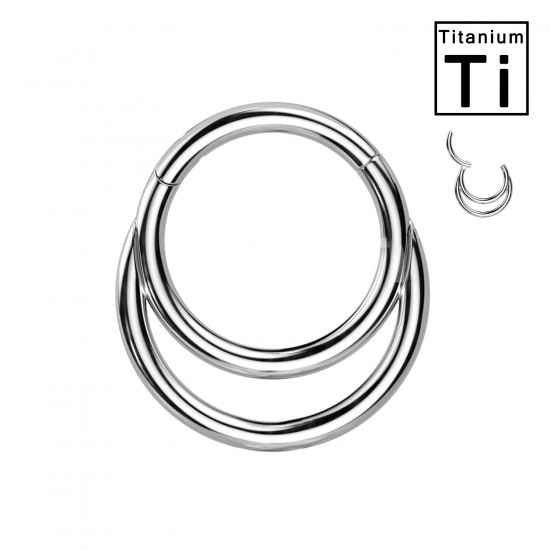 PWY-118 Piercing Aro Clicker de Titanio en Forma de Luna Llena