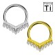 PWY-133 Piercing Cerchio Clicker in Titanio con CristallI