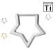 PWY-143 Piercing Cerchio clicker in titanio a Forma di Stella