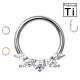 PWY-145 Cerchio Clicker in Titanio con cristalli