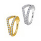 PWY-158 Piercing in Titanio a Corona con Cristalli