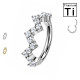 Piercing in Titanio con Cristalli a Zig Zag