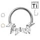 PWY-151 Cerchio Clicker in Titanio con cristalli
