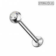 Sterile Labret with Crystal
