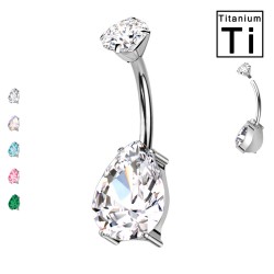 PIERCING OMBELICO CON DOPPI CRISTALLI